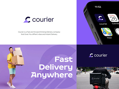 Fast Delivery Courier Logo Design brand design brand logo branding branding design corporate design creative design design designpark14 graphic design logo logo creation logo creator logo design logo designer logo maker logo making making logos