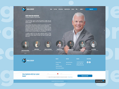 SAP Consultants - Teams about us blue modern ui sap consultancy teams ui ux web design website page