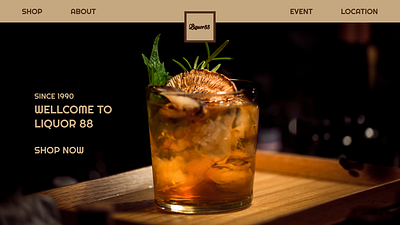 LIQUOR WEBSITE design ui ux website