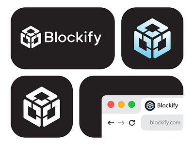 Blockify - blockchain, logo design bitcoin blockchain brand branding crypto exchange crypto wallet cryptocurrency currency design ethereum graphic design icon logo logo design modern logo