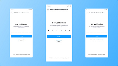 OTP Verification Screens mfa verification mobile otp screens otp verification healthcare uiux otp verification