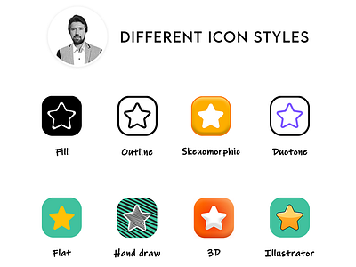 Different icon Styles adobe photshop graphic design icon photoshop ui