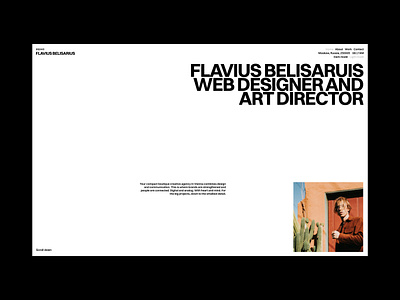 Belisarius Framer Template figma framer minimalism portfolio template web design website