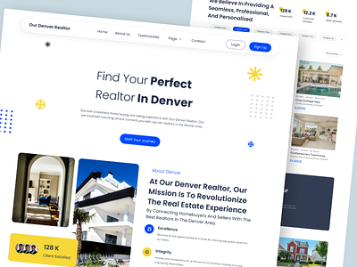 Landing Page Web Design Realtor Real Estate apartment design estate landing landing page mobile product product design real estate realtor ui ui design ui ux uiux ux ux design web design webdesign website website design