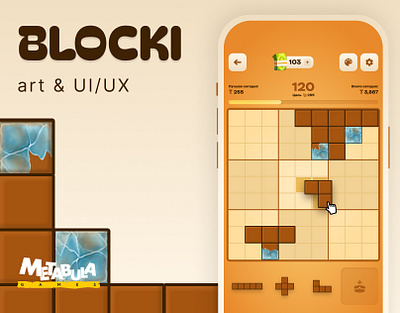 Bloki-Sudoku - game UI/UX interface game game uiux graphic design interface ui ux