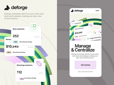 Deforge - design concept brand branding dashboard design digital finance graphic design hero illustration inspiration landing logo mobile product ui uiux web