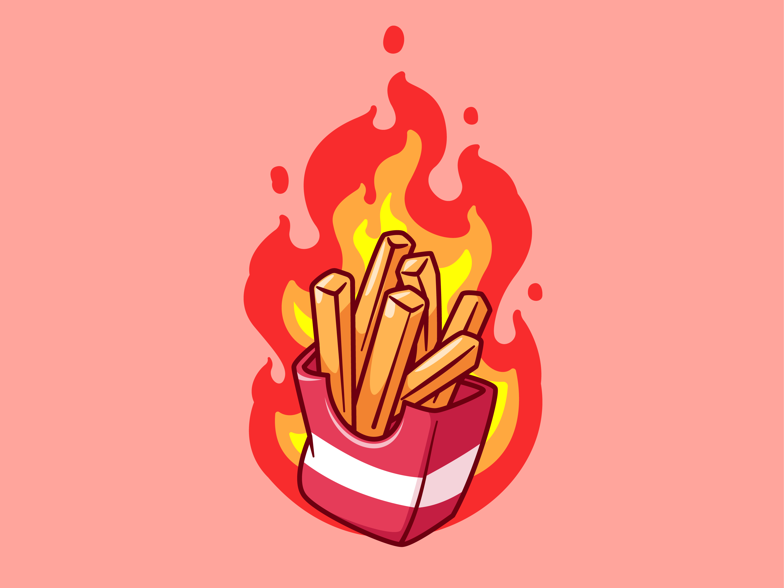 Spicy Foods Collection🍔🍕🍗🔥 by catalyst on Dribbble