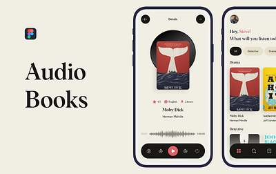 Audio Book illustrastion mobile application design mockups prototype user analysis user centric design user experience user interface user research visual design web application design wireframing