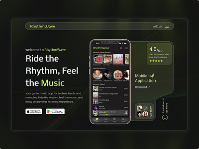 RhythmWave 🎶 - Website allinonemusic discovernewmusic futureofsound musicanalytics musicforcreators musicinnovation musicmanagement personalizedplaylists rhythmwaveexperience streamandcreate