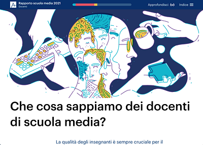 Fondazione Agnelli / Rapporto Scuole campaigns design design icon heroimage illustration infographic vector