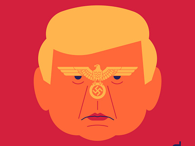 Fascist Trump conceptual illustration donald trump elections fascism fascist kamala harris president trump