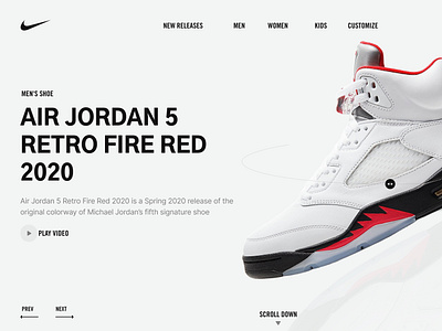 Nike Promo Landing page concept design air jordan e commerce graphic design home page homepage landing page landing page ui main page nike nike air nike promo nike shoe shoes ui web ui webdesign