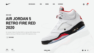 Nike Promo Landing page concept design air jordan e commerce graphic design home page homepage landing page landing page ui main page nike nike air nike promo nike shoe shoes ui web ui webdesign