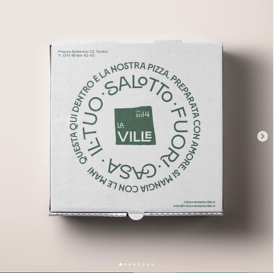 La Ville / Branding for Restaurant in Turin branding design design icon graphic design illustration infographic logo vector