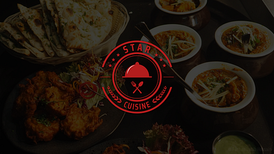 Star Cuisine | Brand Identity brand design brand identity branding cuisine food graphic design illustrator logo logo design restaurant logo design