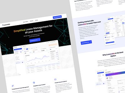 Leaseable (Lease Management Landing Page) landing page lease management ui ux website