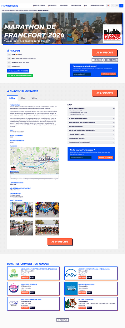 Finishers - Webpage Event clean ui digital design event page event planner figma finishers interactive design minimalist design modern design motion design outdoor sports review page sports community sports event trail running ui design user experience user interface ux design web design