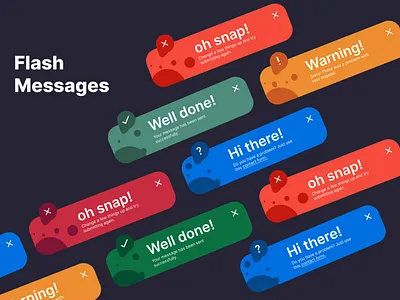 Flash Messages app branding dailyui design graphic design illustration logo ui ux vector