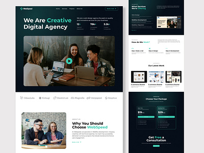 Digital Agency Website digital agency ui ux web design