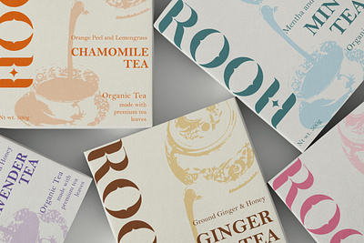 Tea Branding Mockup boxes branding color design graphic design ill illustration logo mockup packaging tea tea packaging typography vector