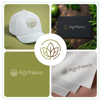 AgriNexis logo design .(unused) agriculture logo minimal modern logo tree logo