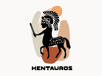 Estia Residence Kentauros adobe illustrator adobe photoshop airbnb behance branding centaur centaurs design dribbble estia graphic design greece greek illustration kentauros logo mythology residence rethymno vector