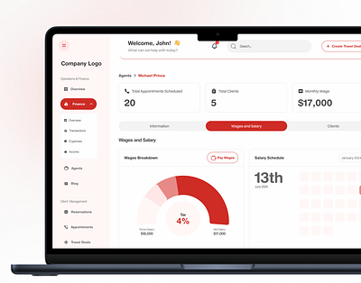 Employee Salary Disbursement agency budget crm crm dashboard dashboard design figma metrics payment payment modal salary travel ui wages