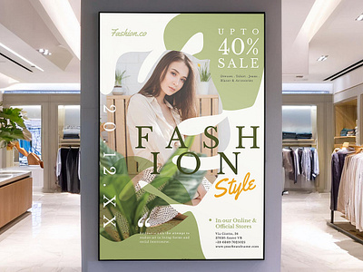 Fashion Promotional Poster Design ads advertising branding design display graphic elegant fashion fashion sale advertising flyer graphic design layout trendy fashion marketing