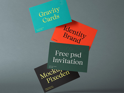 Free Gravity Identity Branding Psd Mockup Set branding design branding mockup card mockup identity design stationery mockup