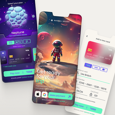 Social Space | Credit Card Checkout dailyui design landingpage pay now ui ux