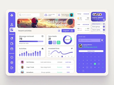 Social Space | Dashboard dailyui dashboard design ui ux