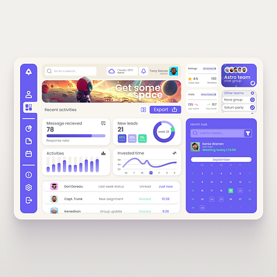 Social Space | Dashboard dailyui dashboard design ui ux