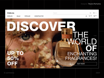 Odevia - E-COMMERCE design figma illustration interactive landing page responsive typography ui ui ux web design