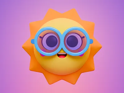 Frühling 3d 3d art 3dcharacter animation art character cute cute character design gameart gamedesign graphic design illustration illustrator render spring summer sun ui vector