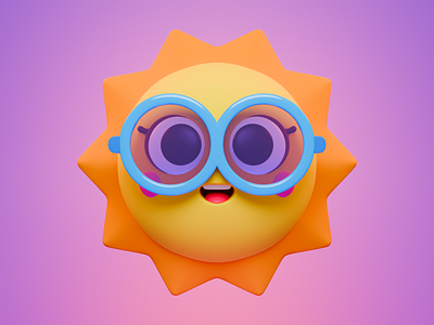 Frühling 3d 3d art 3dcharacter animation art character cute cute character design gameart gamedesign graphic design illustration illustrator render spring summer sun ui vector