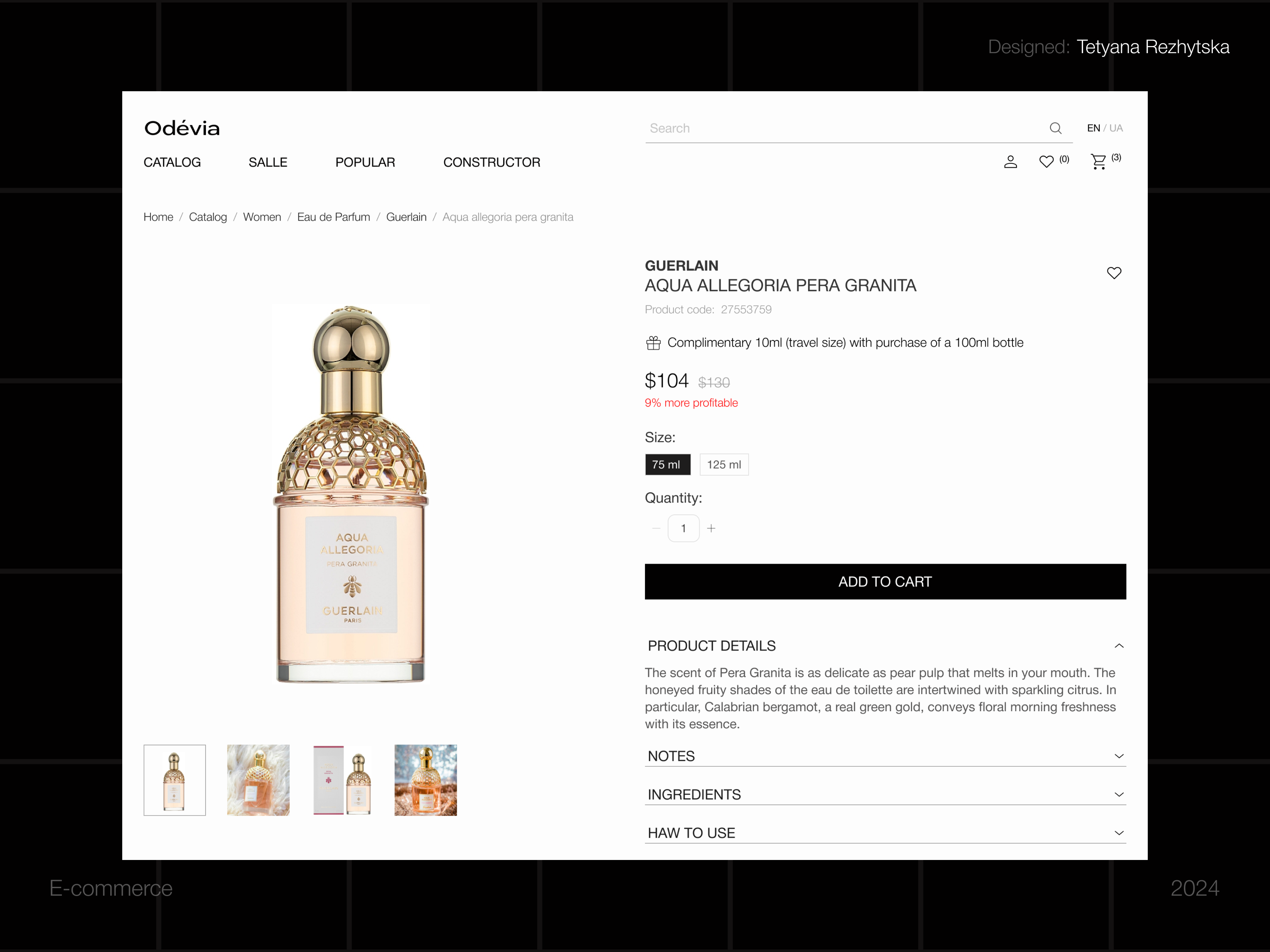 Odevia - E-COMMERCE design figma interactive responsive typography ui ui ux web design