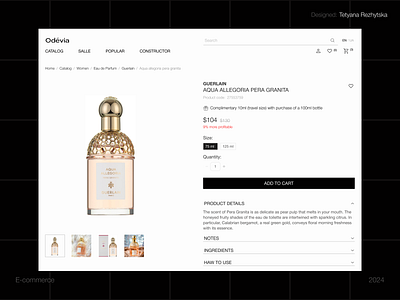 Odevia - E-COMMERCE design figma interactive responsive typography ui ui ux web design