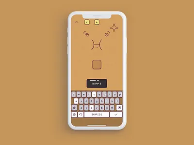 🙀That's how do you type "cat"? burp cat game ios game keyboard letter mobile game mobile game animation mobile keyboard motion graphics quirky typing weird word word game