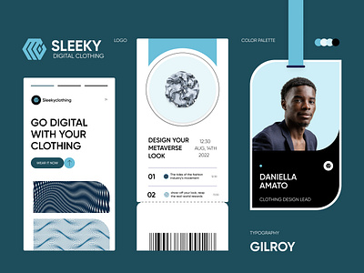 Sleeky Clothing Brand branding clothing clothingbrand design fashion figma graphic design illustration landing page logo ui uiux website