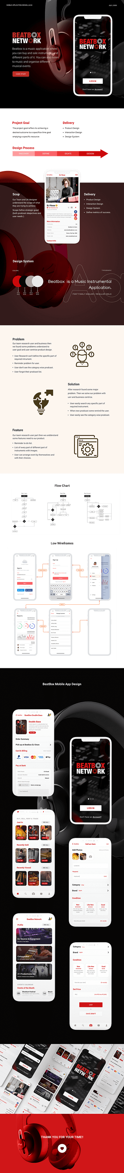 BeatBox Network android application beatbox design figma graphic design mobile application mobile application design mobile design music music network sound website ui ui design user interface website