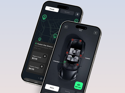 'fridox car dashboard car key control clean dribbble minimal motion design ui ux uxd