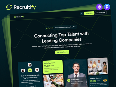 Recruitify — Framer Recruitment Agency Template framer framer agency framer agency template framer component framer design framer free template framer library framer marketplace framer template framer templates framer web design framer website framer website design recruitment agency