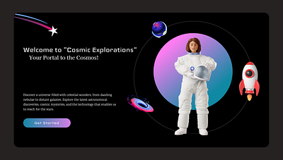 Cosmic Exploration graphic design