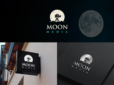 Moon Media Logo Project brand guide brand guidelines brand logo brand style guide brand style guidelines branding business logo custom logo logo timeless logo