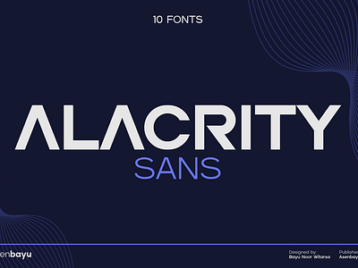 Alacrity Sans Fonts Family branding business contemporary creative display elegant font futuristic geometric identity logo luxury modern professional sans serif technology trendy typeface unique website