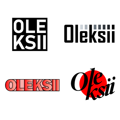 Oleksii logo name oleksii