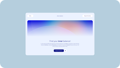 etheria balance app branding design graphic design landing page ui web design