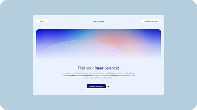 etheria balance app branding design graphic design landing page ui web design