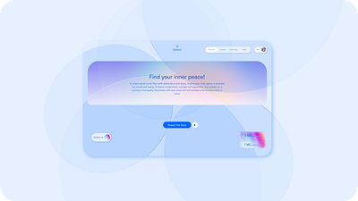valora | find your inner peace app branding design graphic design landing page ui web design
