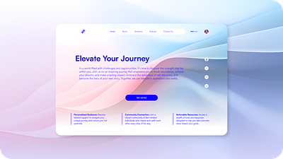 solara | elevate your journey app branding design graphic design landing page ui web design